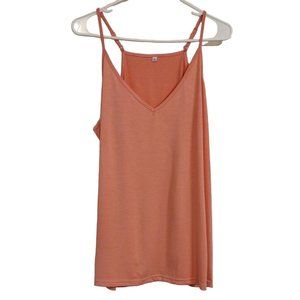 Women's XL Camisole Peach With Adjustable Straps